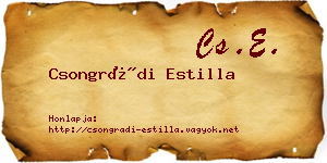 Csongrádi Estilla névjegykártya